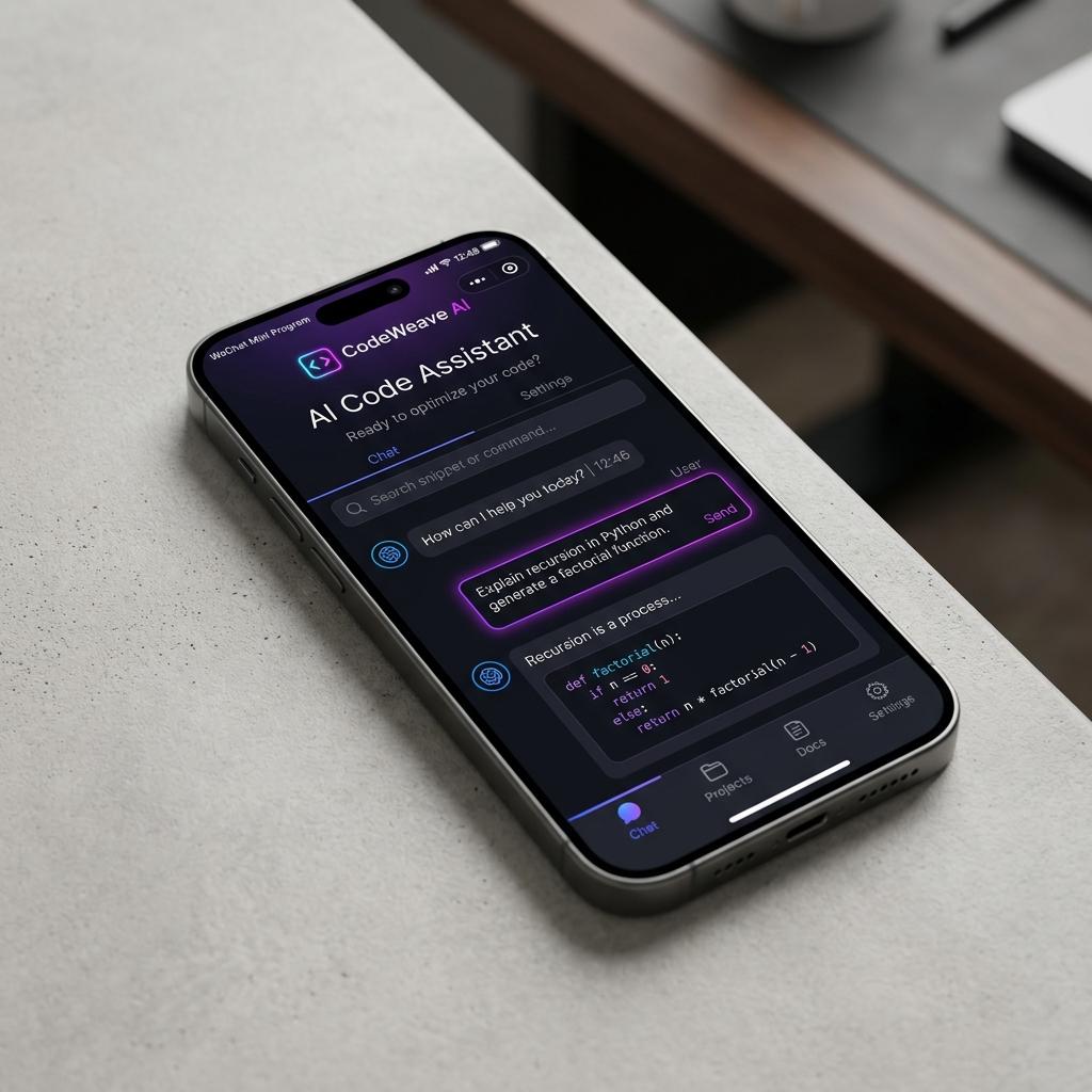 微信小程序示例 - 完美适配微信生态的轻量化小程序材料